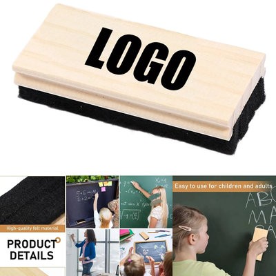 CHALKBOARD ERASER WOOD WHITE BOARD CLEANER