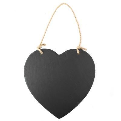 SLATE NOTICE BOARD - HEART SHAPE