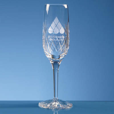 165ML BLENHEIM LEAD CRYSTAL PANEL CHAMPAGNE FLUTE