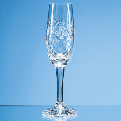 165ML GLENCOE LEAD CRYSTAL PANEL CHAMPAGNE FLUTE