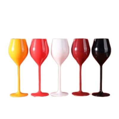 UNBREAKABLE PLASTIC CUP CHAMPAGNE FLUTE WINE GLASSES