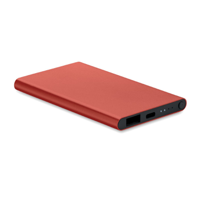 4000 MAH POWER BANK TYPE C in Red