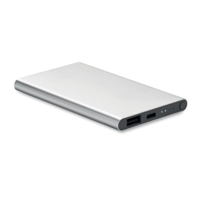 4000 MAH POWER BANK TYPE C in Silver