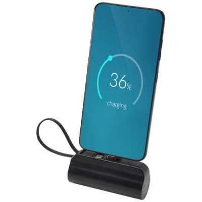 ALNAIR 5000 MAH 10W RECYCLED PLASTIC TYPE-C POWER BANK with Built-In Flip Stand & 2-In-1 Cable