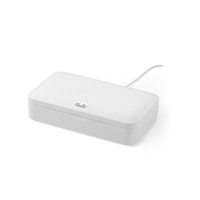 BACTOUT UV STERILIZER CASE with Cordless Charger Fast in White