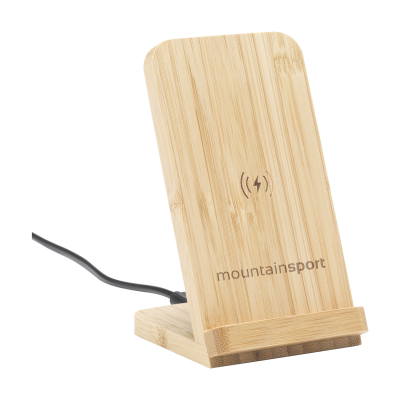 BALOO FSC-100% CORDLESS CHARGER STAND 15W in Bamboo