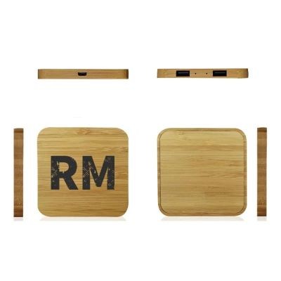 BAMBOO CORDLESS CHARGER with Dual USB Ports