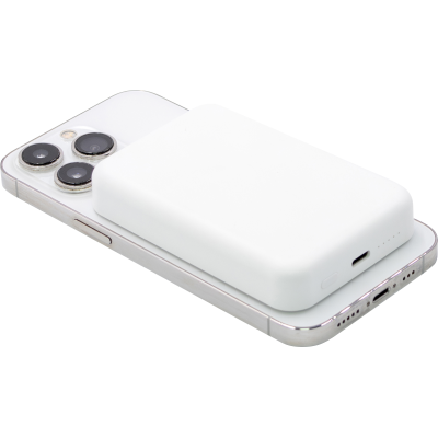 BRANDCHARGER CORDLESS ECO POWER BANK (5000 MAH) in White