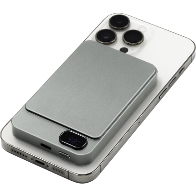 BRANDCHARGER RECYCLED ALUMINIUM METAL CORDLESS POWER BANK