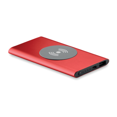 CORDLESS POWER BANK 4000MAH in Red