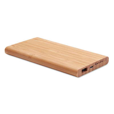 CORDLESS POWER BANK in Bamboo in Brown