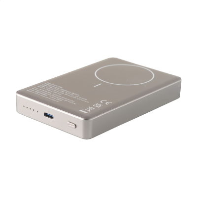 CORDLESS RCS RECYCLED ALUMINIUM METAL MAGSAFE POWERBANK 10000 in Titanium