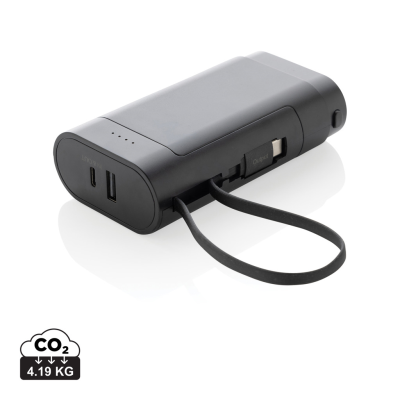 CYCLECELL 10,000 MAH REMOVABLE BATTERY POWERBANK in Black
