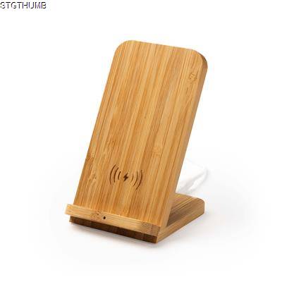 GRAVITY CORDLESS CHARGER with Natural Bamboo Body