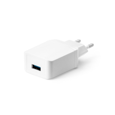 HOUSTON ABS USB CHARGER in White