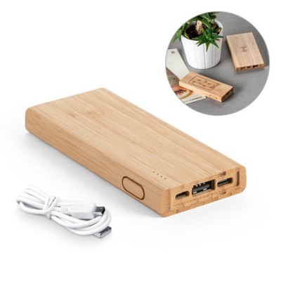 KOHN POWER BANK 5000 MAH in Bamboo