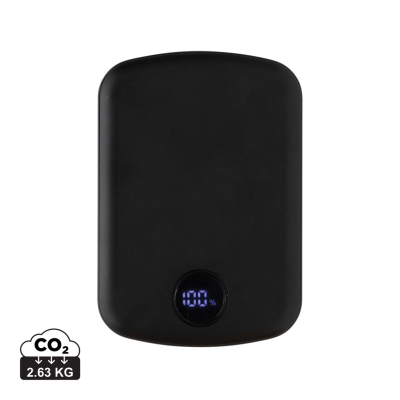 MAGBOOST RCS RECYCLED PLASTIC 5000 MAH MAGNETIC POWERBANK in Black