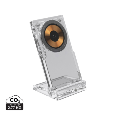 MAGCHARGE 15W MAGNETIC CORDLESS CHARGER STAND in Clear Transparent