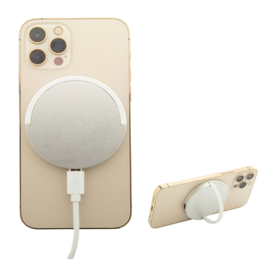MAGNETIC CORDLESS CHARGER in Silver
