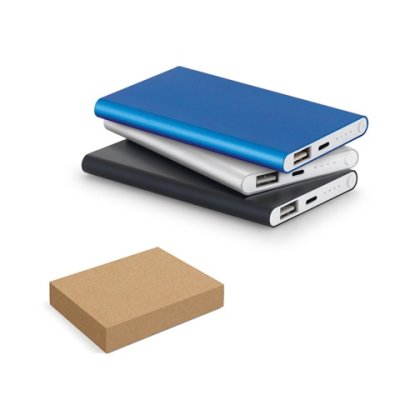 MARCET POWER BANK SLIM 4000 MAH in Recycled Aluminium Metal