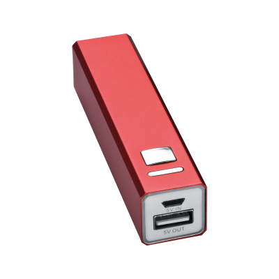 METAL POWER BANK in Red