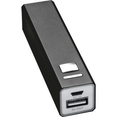 METAL POWER BANK PORT HOPE in Black 