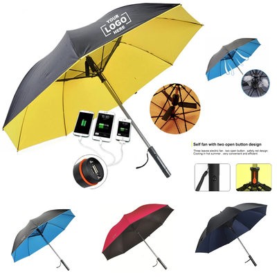 MULTIFUNCTION 8K USB CHARGER UMBRELLA with Fan
