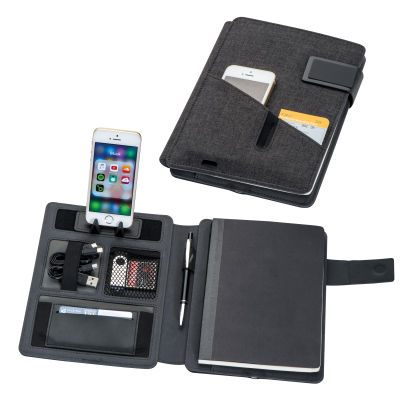 NOTE BOOK with Powerbank in Black 