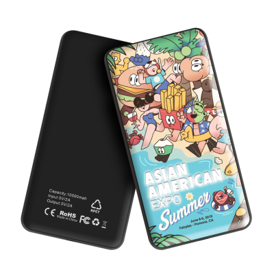 P68 RPET 10,000MAH POWER BANK in Black