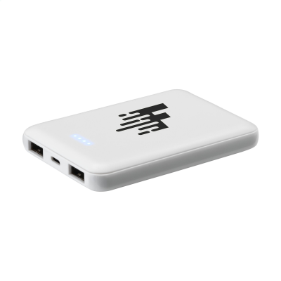 POCKETPOWER 5000 RCS RECYCLED POWERBANK CHARGER in White