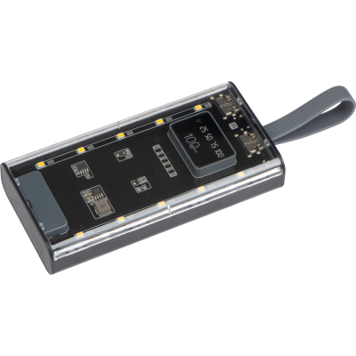 POWER BANK, 10,000 MAH, DARWIN in Clear Transparent 