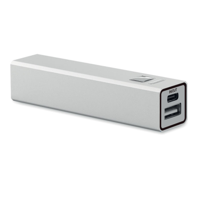 POWER BANK 2600 MAH in Silver