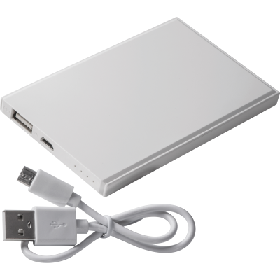 POWERBANK 2200 MAH with USB Port in a Box in White 