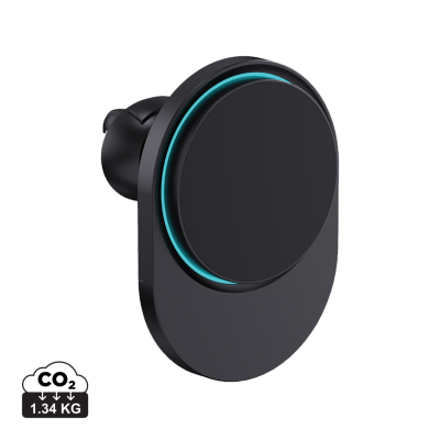 POWERCRUZE RCS RPLASTIC 15W MAGNETIC CHARGER CAR HOLDER in Black