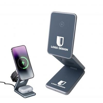 PREMIUM 3-IN-1 FOLDING CORDLESS CHARGER STAND