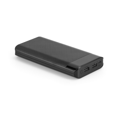 RAMAN 16000 MAH POWER BANK with ABS Display in Black