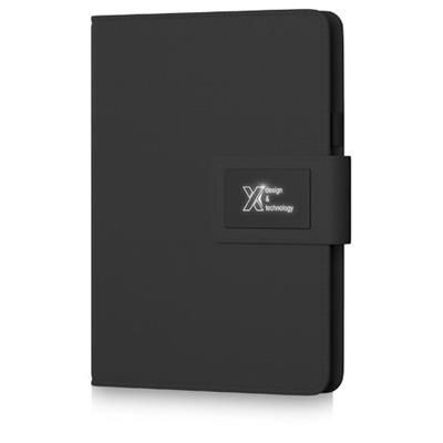 SCX DESIGN O16 A5 LIGHT-UP NOTE BOOK POWERBANK in Solid Black