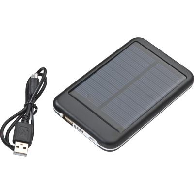 SOLAR POWERBANK in Black 