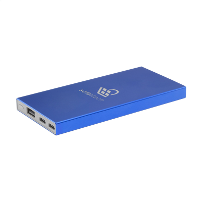 TECCO GRS RECYCLED ALUMINIUM METAL POWERBANK 5000 EXTERNAL CHARGER in Blue