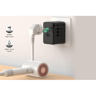 UNIVERSAL PLUG ADAPTER 35W PD FAST CHARGER