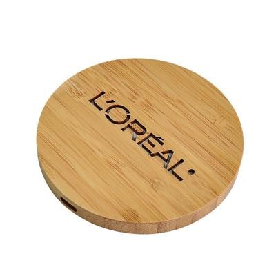 W23 15W BAMBOO CORDLESS CHARGER PAD