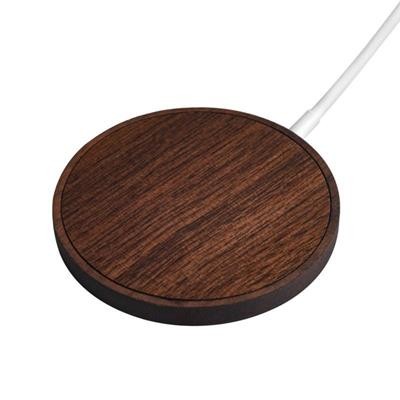 W25 MAGSAFE ECO - FSC APPROVED BAMBOO 15W MAGNETIC CORDLESS CHARGER, IDEAL FOR LATEST IPHONES