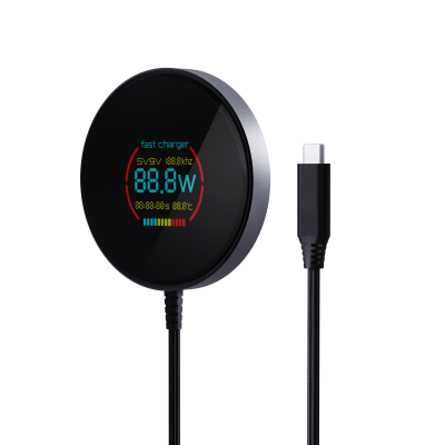 WC52 15W MAGSAFE CORDLESS CHARGER in Black