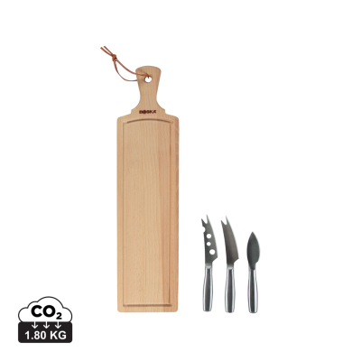 BOSKA CHEESE SET AMIGO in Brown, Steel