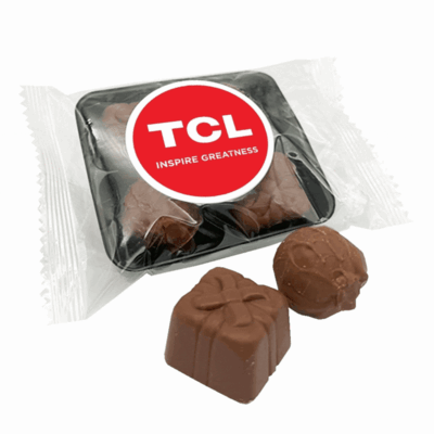 4 CHOCOLATE TRUFFLES - FLOW WRAP