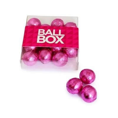 BOX OF FOILED MILK CHOCOLATE BALLS
