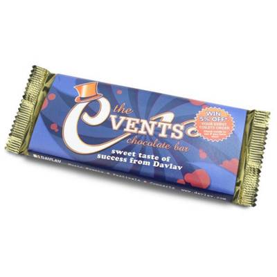 BRANDED CHOCOLATE BAR (FLOW) 80G - PROMOTIONAL CORPORATE GIFT