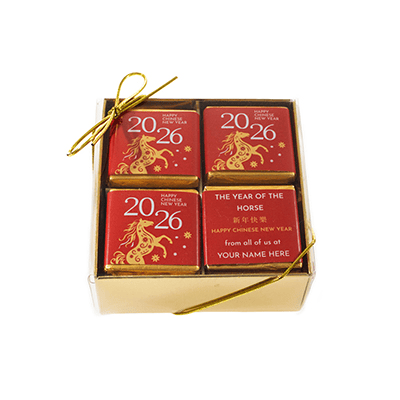 CHINESE NEW YEAR YEAR OF THE HORSE 2026 20 NEAPOLITAN CHOCOLATE LUXURY GIFT BOX