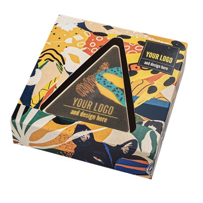 CHOCO TRIANGULAR PRINT CHOCOLATE - PROMOTIONAL CORPORATE GIFT