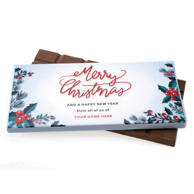 CHRISTMAS MILK CHOCOLATE LARGE BAR 90